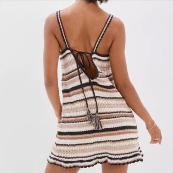 American Eagle Crochet Strap Mini Dress Small - Picture 2 of 2